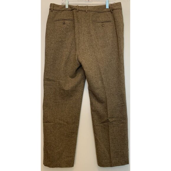 Eddie Bauer Blakely Fit Tweed Wool Blend Straight Leg High Rise Trousers SZ 16 - Picture 4 of 12